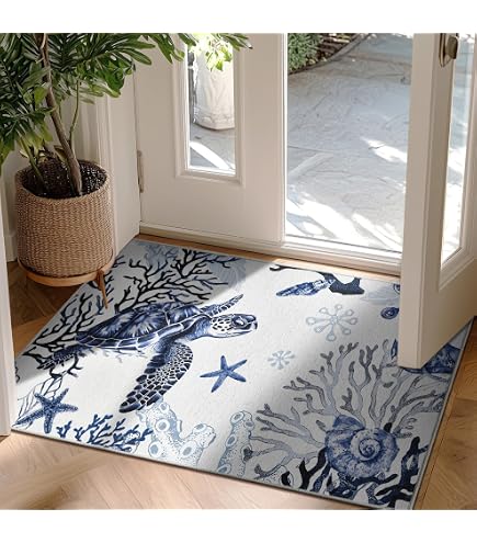 Amazon.com: Lighthouse Rug 8x10-8x10 Rug, Nautical Coastal Area